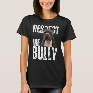 Camiseta Respeite O Cachorro Borrão Americano Bastante Sarc