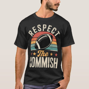 Camiseta Respeite O Comissário Fantasia Futebol