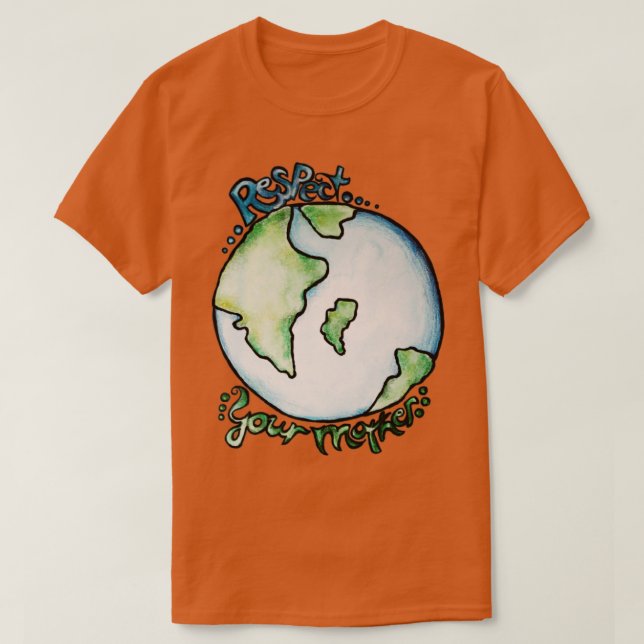 Camiseta Respeite o Dia da Terra Mãe2 (Frente do Design)