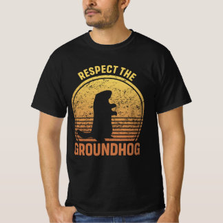 Camiseta Respeite O Dia De Groundhog Engraçado