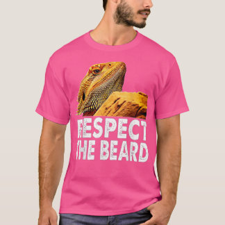 Camiseta Respeite O Dragão Engraçado De Barba, Lizard Owne