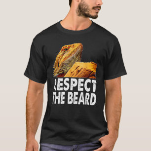 Camiseta Respeite O Dragão Engraçado De Barba, Lizard Owne