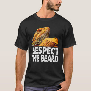 Camiseta Respeite O Dragão Engraçado De Barba, Lizard Owne