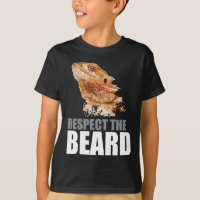 Respeite o dragão farpado engraçado da barba