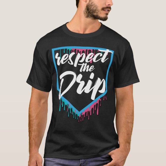 Camiseta Respeite O Drip Baseball Drip (Frente)