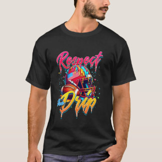 Camiseta Respeite O Drip Futebol Sorvete Gotejamento Com Sp