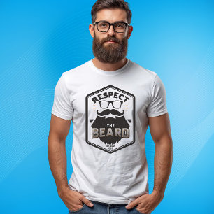 Camiseta Respeite o Est da Barba. Desde o Ano em que Beard 