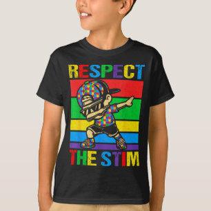 Camiseta Respeite o estímulo conscientização do autismo dan
