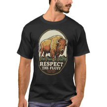 Respeite O Fofinho Vintage Bison Búfalo Deserto