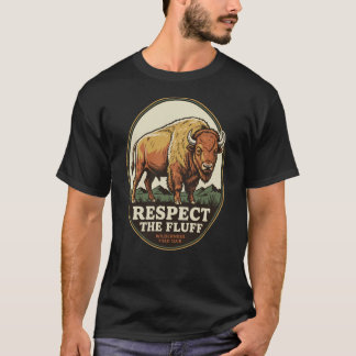 Camiseta Respeite O Fofinho Vintage Bison Búfalo Deserto