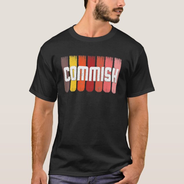 Camiseta Respeite O Futebol De Jogo Comm Da Senhora Commish (Frente)