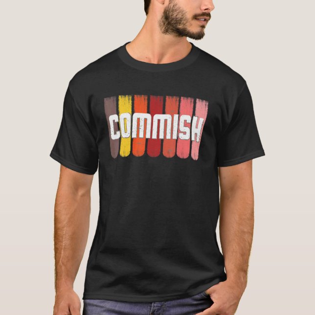 Camiseta Respeite O Futebol De Jogo Comm Da Senhora Commish (Frente)