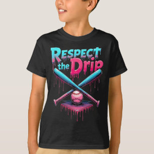 Camiseta Respeite O Gotejamento Bysebyll Home Plate Gotejam