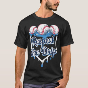 Camiseta Respeite O Gotejamento Bysebyll Home Plate Sorvete