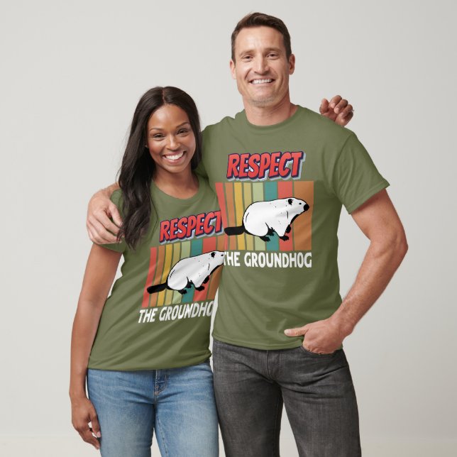 Camiseta Respeite O Groundhog  (Unissex)