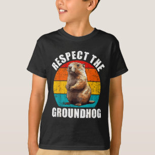 Camiseta Respeite O Groundhog Vintage Decora Dia Do Groundh