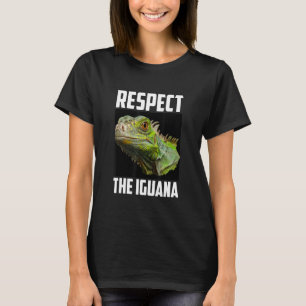 Camiseta Respeite o Iguana Photo Reptile Lizard Animal Nov