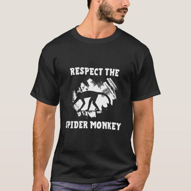 Camiseta Respeite O Macaco-Aranha Ameaçado (Frente)