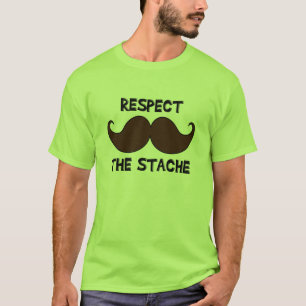 Camiseta Respeite o Moustache do bigode de Stache