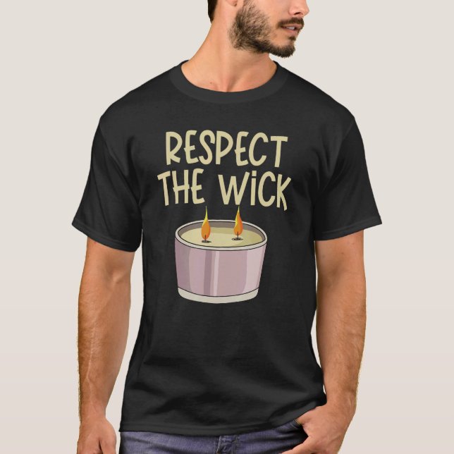 Camiseta Respeite o muro de um Criador de Velas (Frente)
