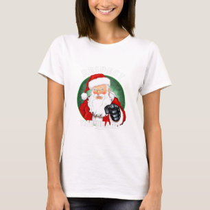 Camiseta Respeite o Natal da Barba Papai Noel Engraçado