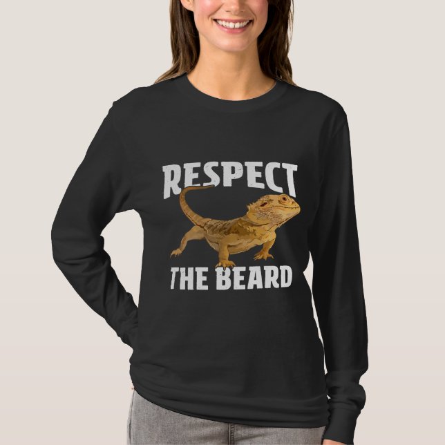 Camiseta Respeite O Pai De Dragão Com Barba Mãe (Frente)