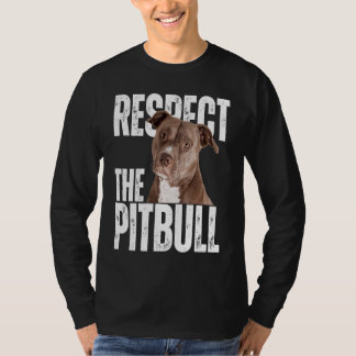 Camiseta Respeite O Pitbull Cachorro Sarcástico