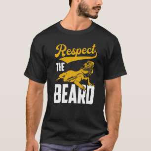 Camiseta Respeite O Réptil De Dragões Com Barba