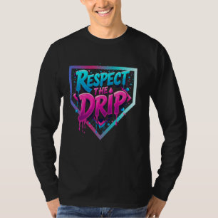 Camiseta Respeite O Sorvete Derretendo Beisebol Mola