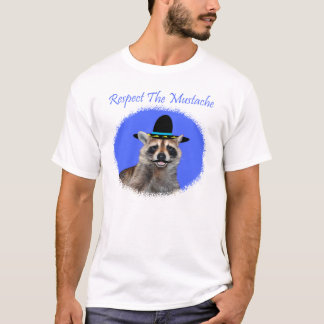 Camiseta Respeite o t-shirt do homem do bigode
