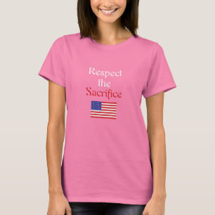 Camiseta Respeite o t-shirt do sacrifício