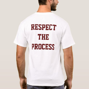 Camiseta Respeite o t-shirt dos homens do processo  