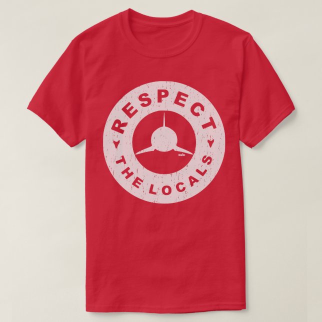 Camiseta Respeite Os Locais (Frente do Design)