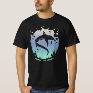 Camiseta Respeite Os Locais - Consciencialização De Tubar