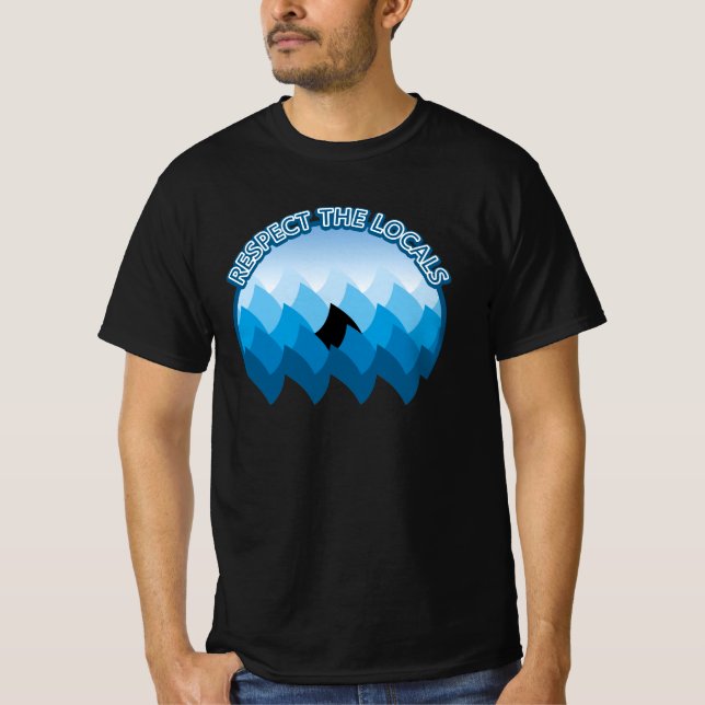 Camiseta Respeite Os Locais - Consciencialização De Tubarõe (Frente)