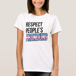 Camiseta Respeite os Pronomes das Pessoas - Listras Trans