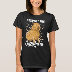 Camiseta Respeite Os Proprietários De Capybara Cute Capybar
