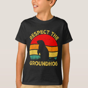 Camiseta Respeite Os Roedores De Toupeira Fofos Vintage Ret