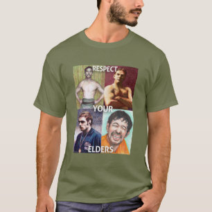 Camiseta Respeite suas pessoas idosas (a edição da luta)