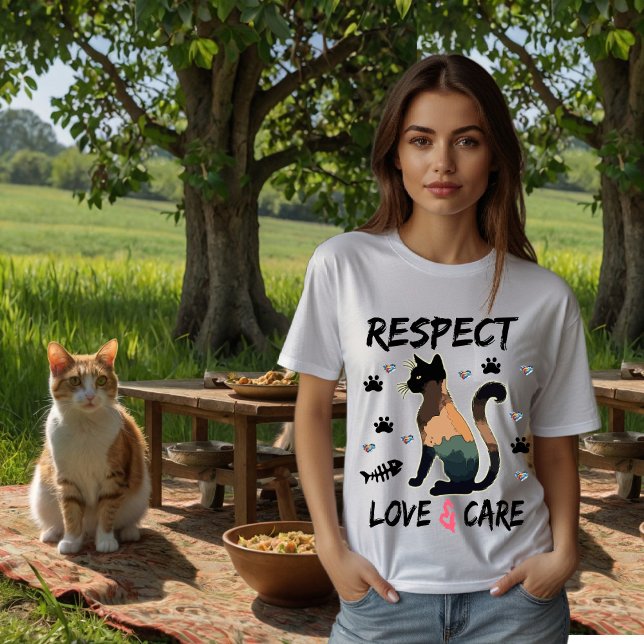 Camiseta Respeito, amor e cuidado (Criador carregado)