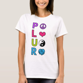 Camiseta Respeito da unidade do amor da paz de PLUR