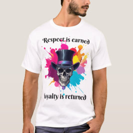 Camiseta respeito é lealdade ganha é retornado