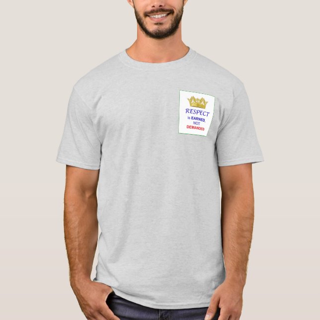 Camiseta Respeito ganhado (Frente)