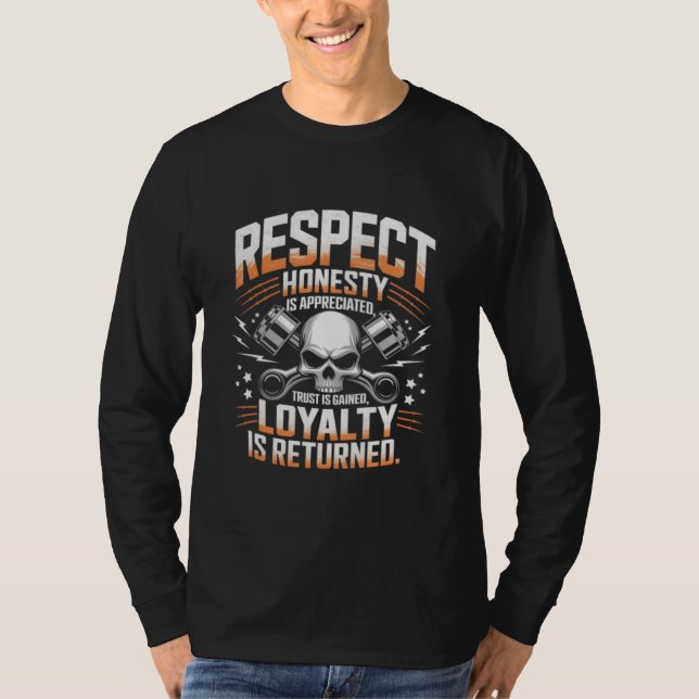 Camiseta Respeito, honestidade, confiança e lealdade à cami (Frente)