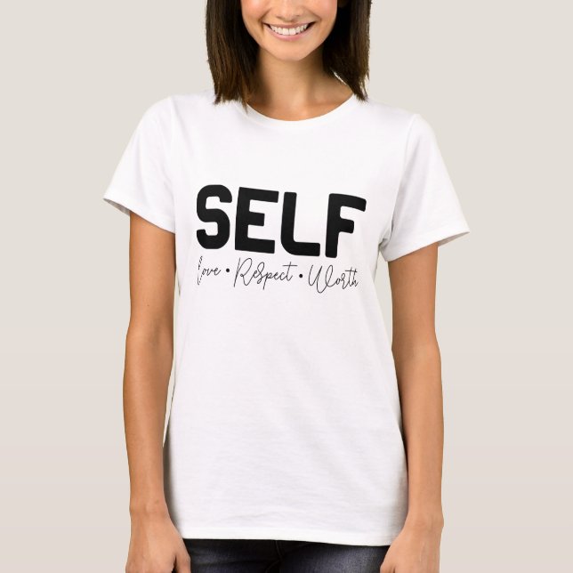 Camiseta Respeito pelo amor próprio (Frente)