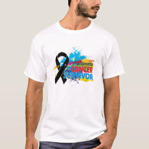 Camiseta Respingo da cor - sobrevivente da melanoma
