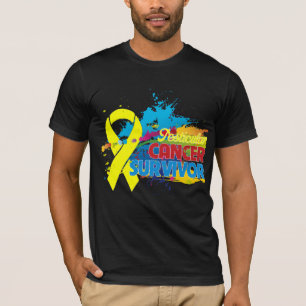 Camiseta Respingo da cor - sobrevivente de câncer