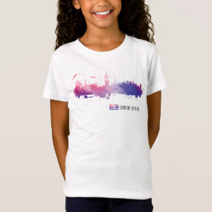 Camiseta Respingo da skyline de Londres Inglaterra