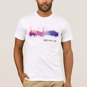 Camiseta Respingo da skyline de Londres Inglaterra