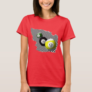Camiseta respingo do Psychobabble das bolas de piscina 3D